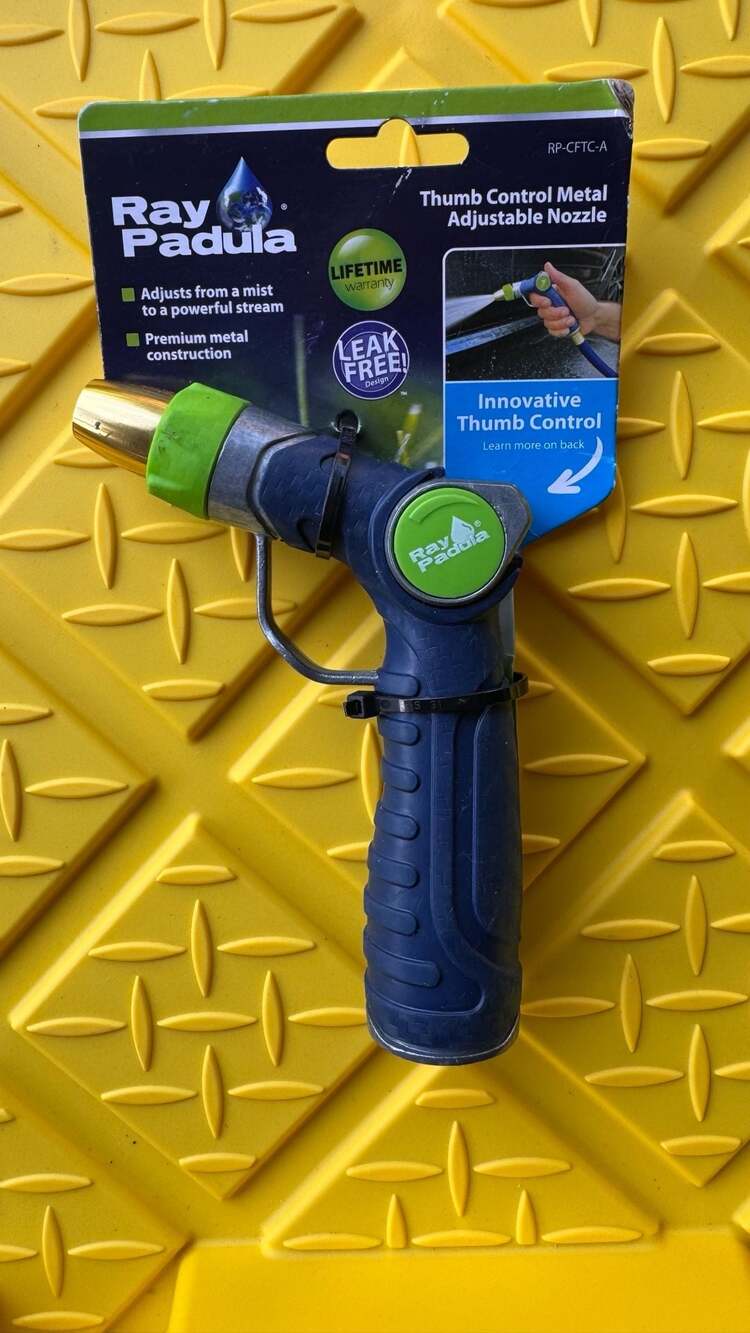 Ray Padula Thumb Control Metal Adjustable Nozzle